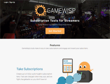 Tablet Screenshot of gamewisp.com